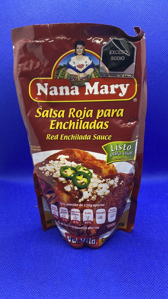 Salsa Enchiladas Roja_Nana Mary_Bolsa_400_gr
