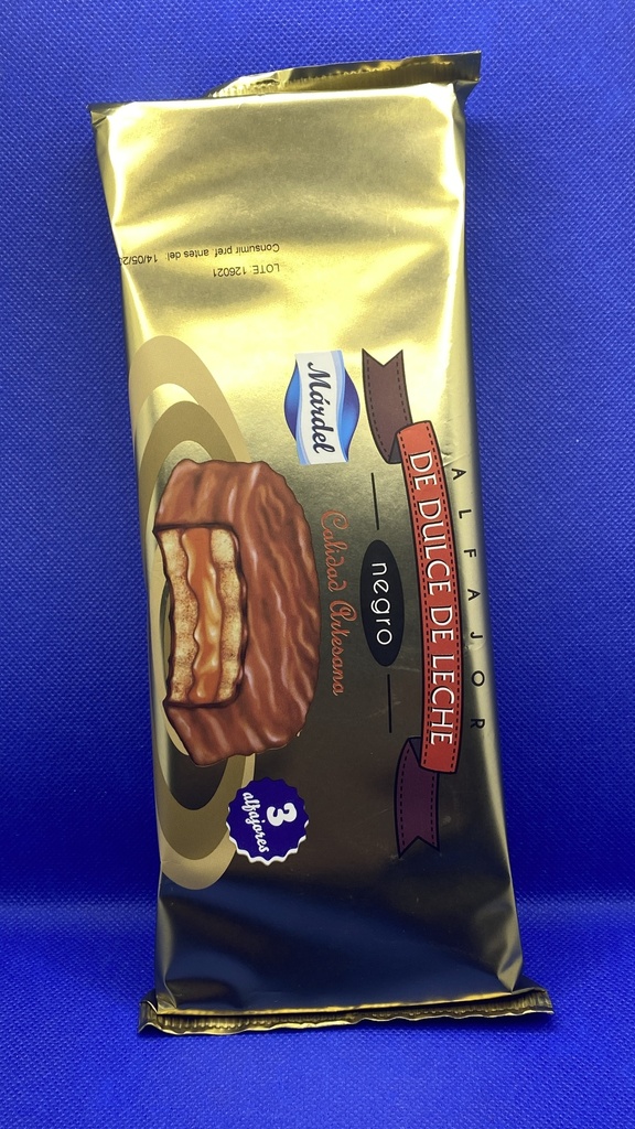 Alfajor Chocolate con 3 unidades Mardel