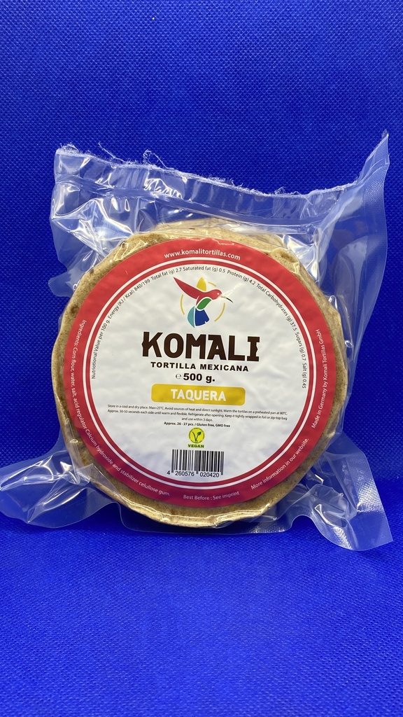 Tortillas de Maíz Amarillo 12 cms Komali