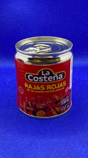 Chile Jalapeño Rajas Rojas Costeña