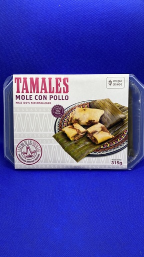 Tamales de Pollo con Mole